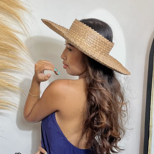 bamboo hat wholesale Bali Indonesia Asia Lbrown