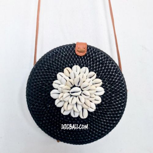 Black rattan bag Bali Indonesia