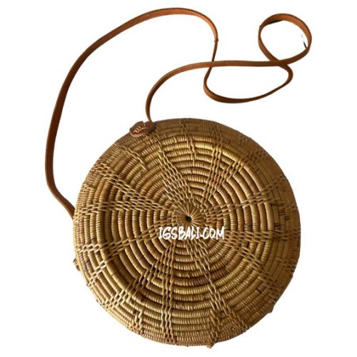 Oval rattan bag natural Bali Indonesia supplier