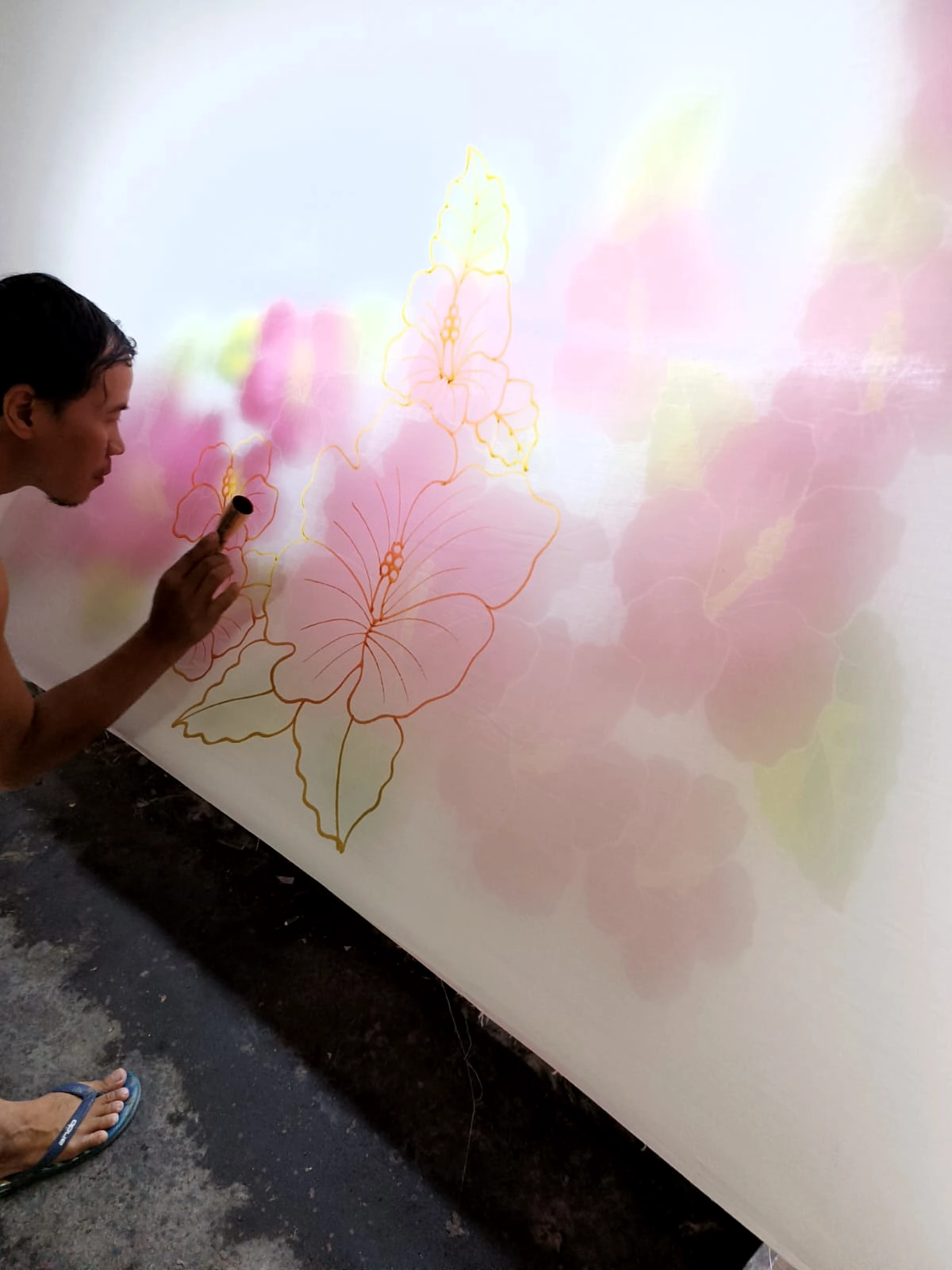 Handpainted sarong lavalala pareo Bali Indonesia